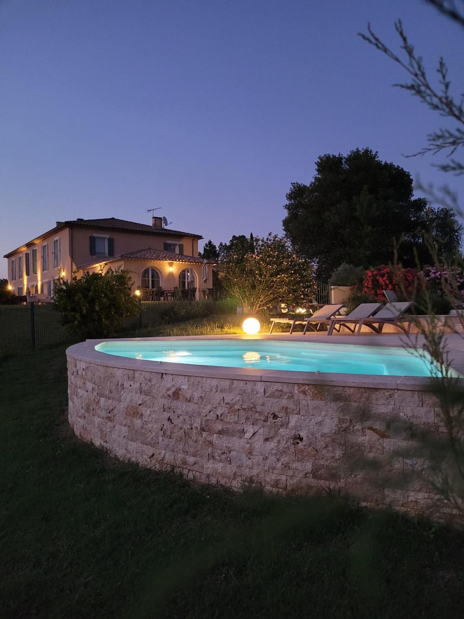 Hotel La Bastide D'Iris Vagnas Bagian luar foto